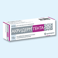 Акридерм гента крем 15г туба(Россия/Акрихин)