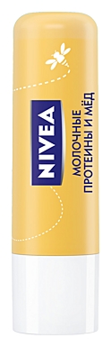 Бальзам д/губ "Nivea" 4,8мл молоко/мед  (Германия/Beiersdorf AG)