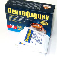 Пентафлуцин гран. д/приг. р-ра 5г пакет №10(Россия/Уралбиофарм)