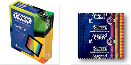 Презервативы Contex №3 Colour разноцветные (Великобритания/AVK Polypharm Co. Ltd.)