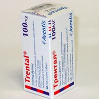 Трентал таб. п/о 100мг №60  (Германия/Aventis Pharma)