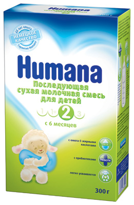Молочная смесь Хумана-2 300г с 6мес. (Германия/Humana GmbH - Германия)