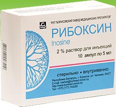 Рибоксин амп. 2% 5мл №10 (Россия/Биохимик)