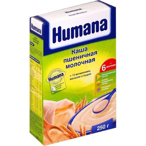 Каша Хумана пшеница/молоко 250г(Испания/Smithkline Beecham)
